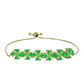 Pulsera de Plata Bañada en Oro con Ópalo Verde Etíope de Lega Dembi