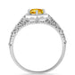 Anillo de Plata con Citrino de los Montes Urales