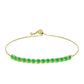 Pulsera de Plata Bañada en Oro con Ópalo Verde Etíope de Lega Dembi