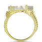 Anillo de Plata Bañada en Oro con Madreperla