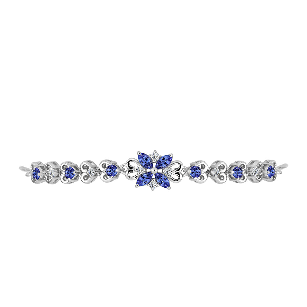 Pulsera de Plata con Tanzanita AAA