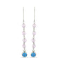 Pendientes de Plata con Topacio Azul Suizo