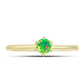 Anillo de Plata Bañada en Oro con Ópalo Verde Etíope de Lega Dembi