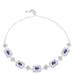 Pulsera de Plata con Tanzanita AAA y Topacio Blanco