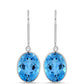Pendientes de Plata con Topacio Azul Suizo