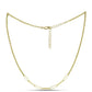 Conjunto de Plata Bañada en Oro ( Collar +Pulsera )