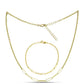 Conjunto de Plata Bañada en Oro ( Collar +Pulsera )