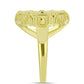 Anillo de Plata Bañada en Oro con Madreperla