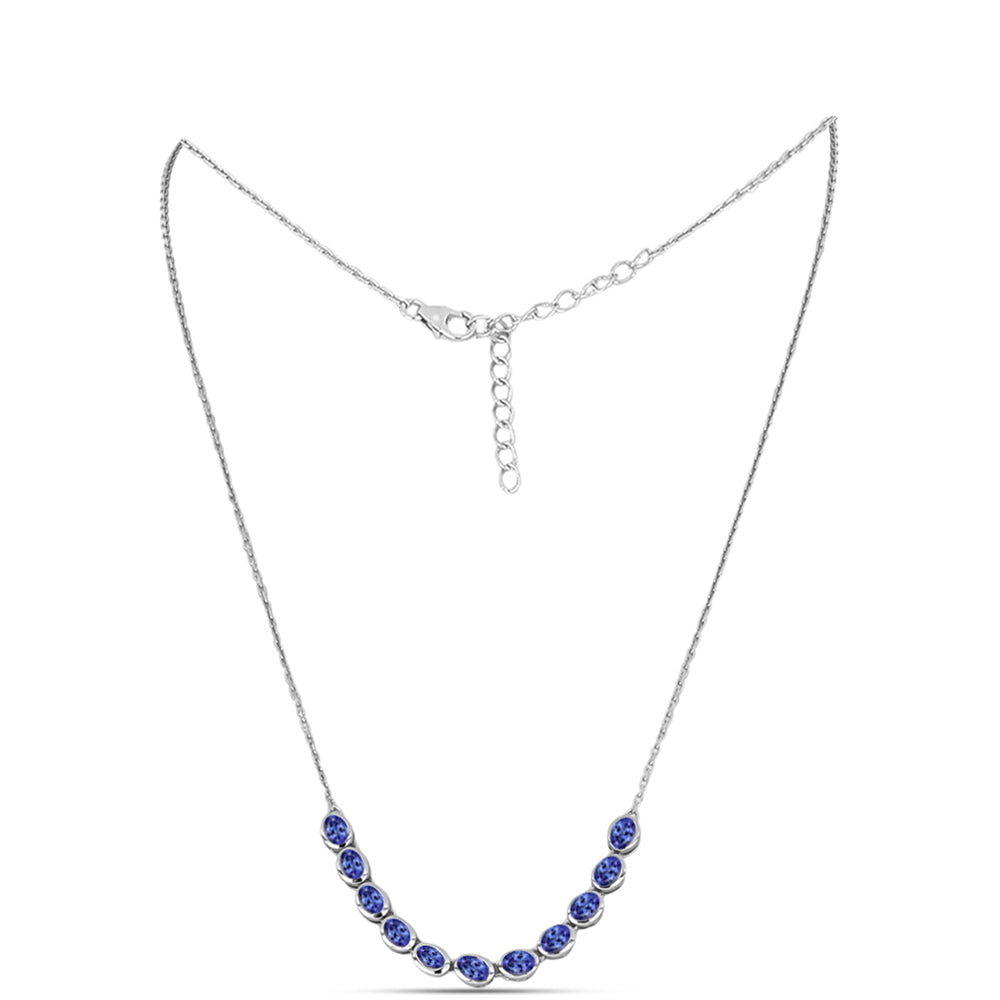 Collar de Plata con Tanzanita AAA 1 