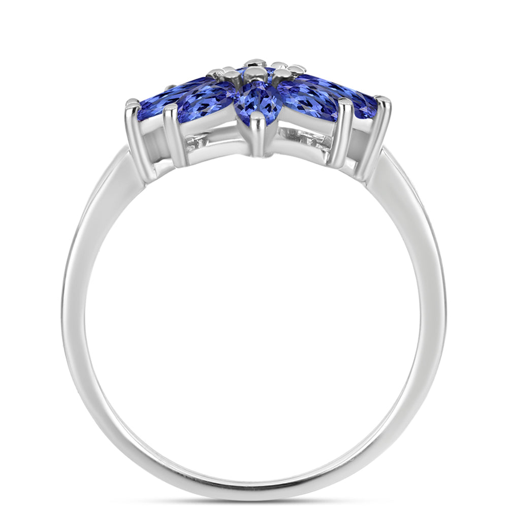 Anillo de Plata con Tanzanita AAA