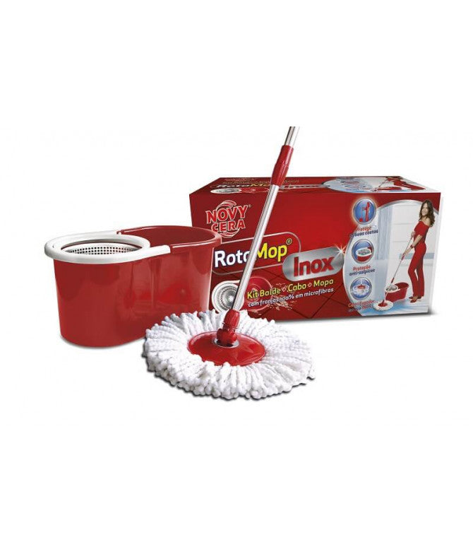 Kit de limpieza de acero inoxidable Novycera RotoMop 3 