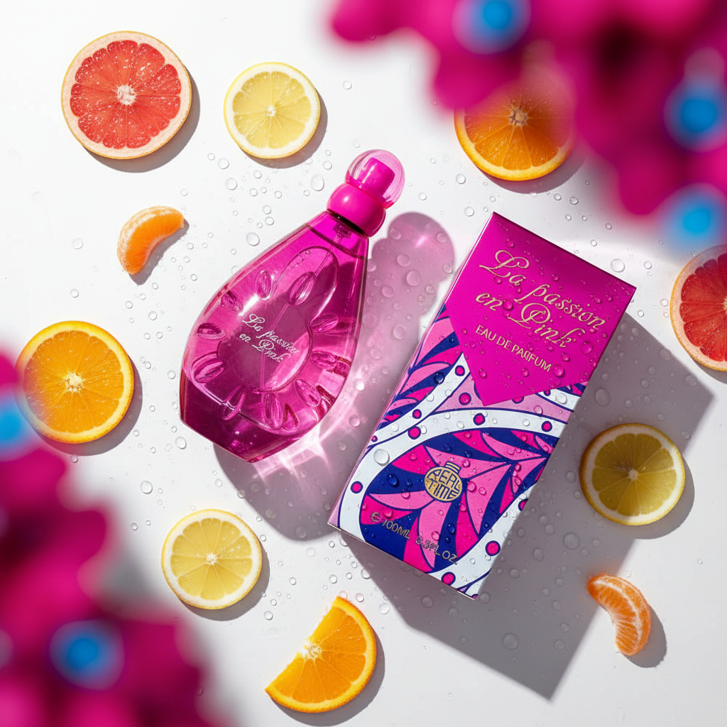100 ml Eau de Parfum LA PASSION EN PINK Fragancia Floral Frutal para Mujer 7 
