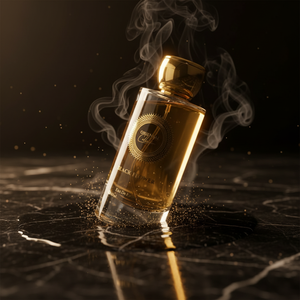 BLACK FLOWER 100ml EDP Fragancia unisex, sensual, dulce, retadora 4 