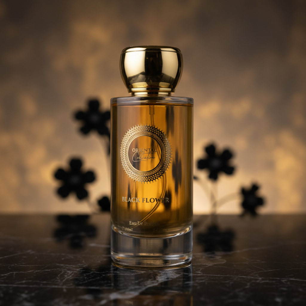 BLACK FLOWER 100ml EDP Fragancia unisex, sensual, dulce, retadora