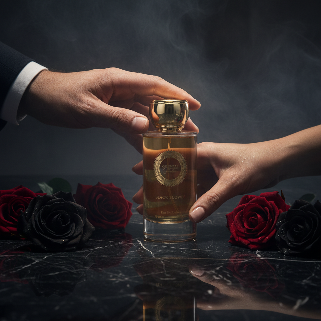 BLACK FLOWER 100ml EDP Fragancia unisex, sensual, dulce, retadora