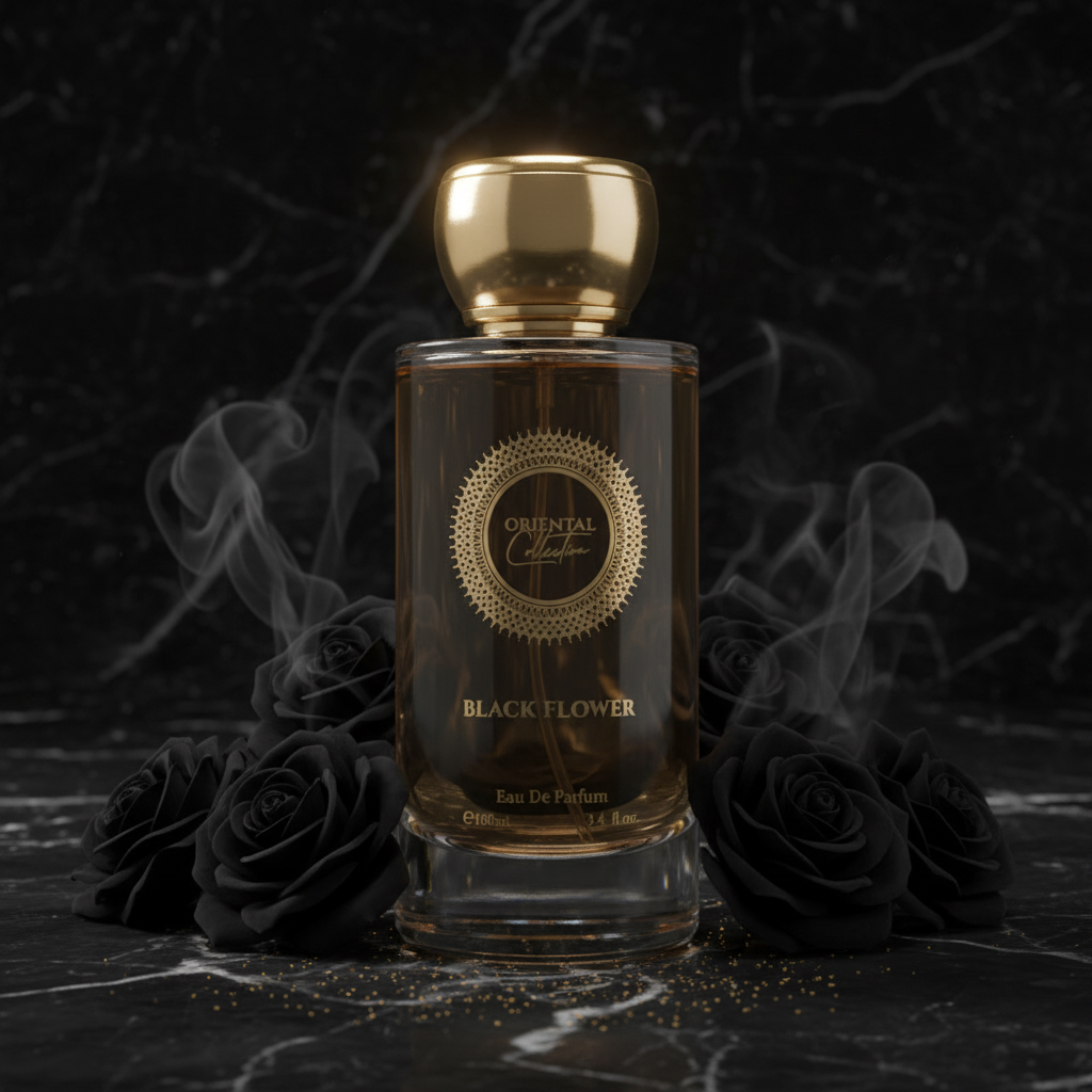 BLACK FLOWER 100ml EDP Fragancia unisex, sensual, dulce, retadora 11 