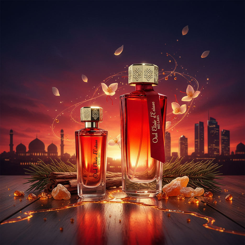 Linn Young EDP 100ml + 30ml "Oud Elixir Red" ámbar floral
