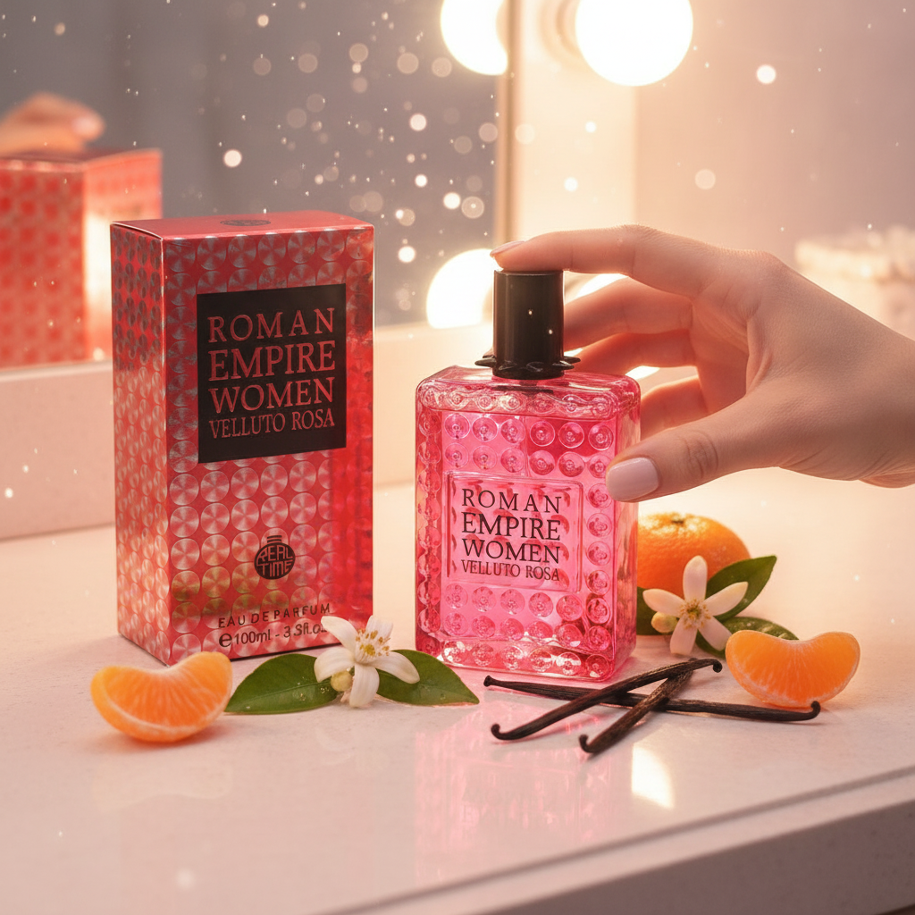 " Roman Empire Velluto Rose" EDP 100 ml, fragancia oriental floral 5 
