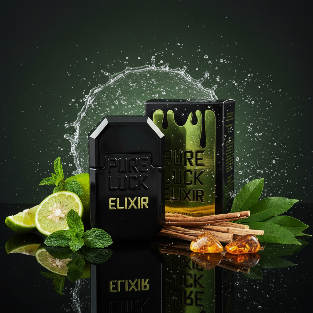 Linn Young EDT 100 ml "Pure Luck Elixir" – fragancia amaderada y aromática 6 