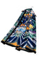 Pañuelo-chal de seda 100% auténtica, 90 cm x 180 cm, estampado de fiesta callejera de carnaval tropical