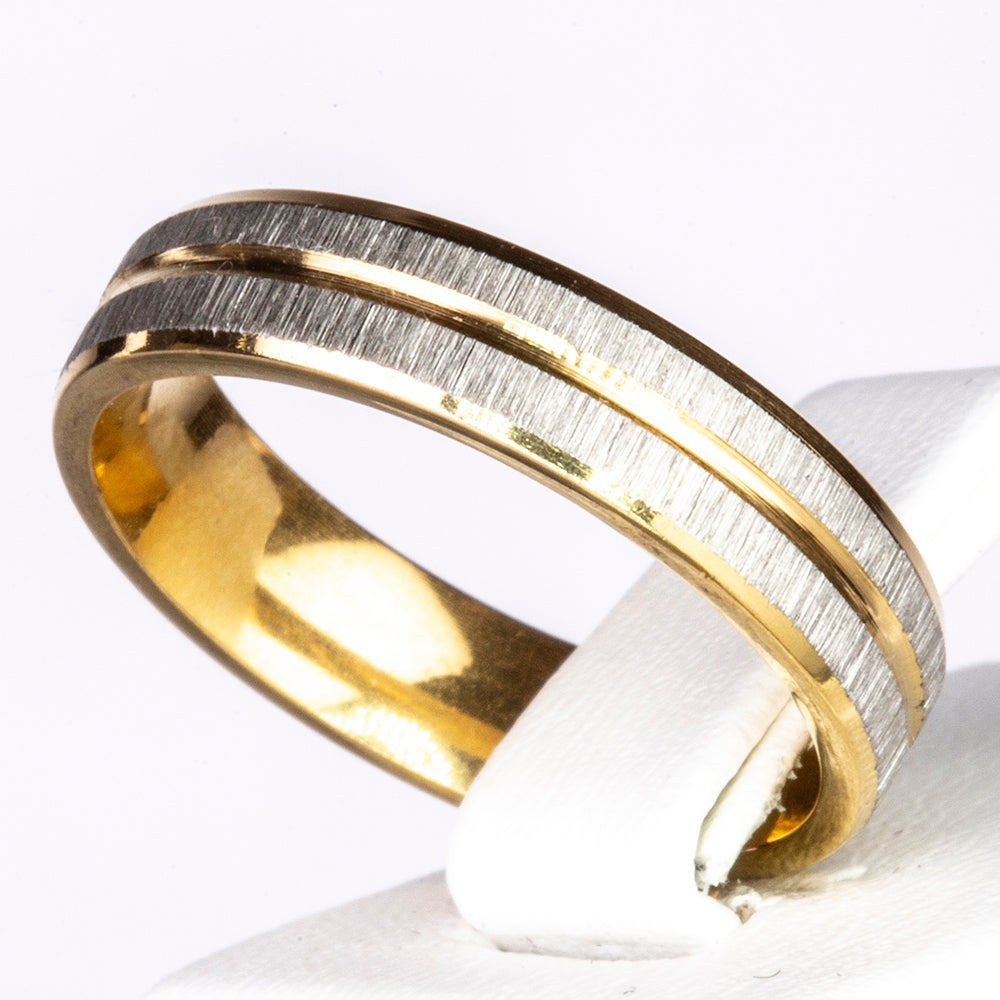Conjunto de Aleación Bañado en Oro con Cristal Emporia® Blanco ( Anillo ) 3 