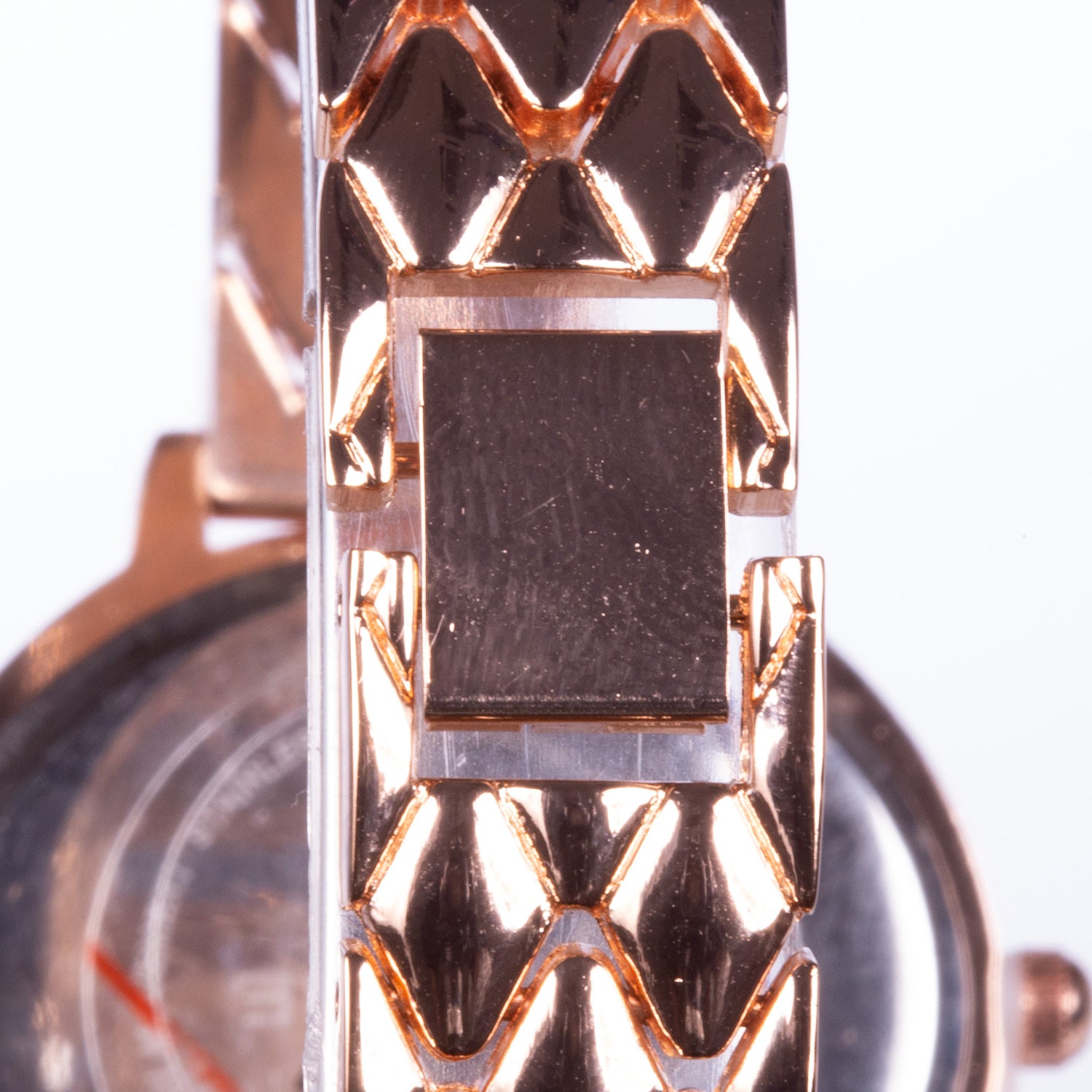 Reloj de moda para mujer con banda de acero, color dorado 5 