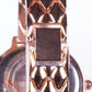 Reloj de moda para mujer con banda de acero, color dorado