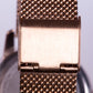 Reloj de moda para mujer con banda de acero, color dorado