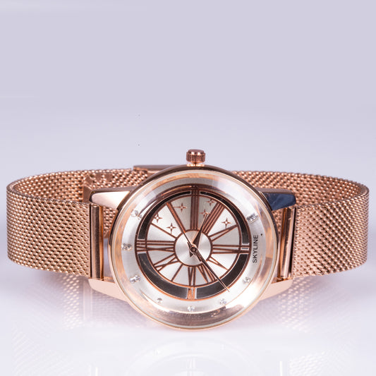 Rose alloy watch