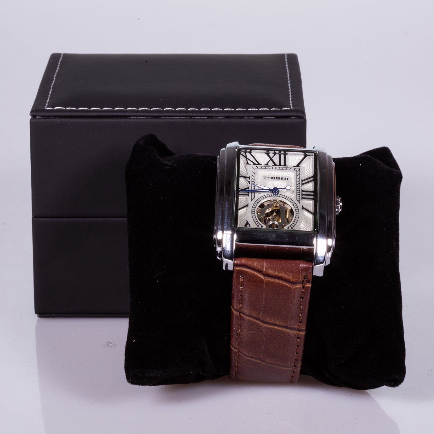 Reloj de moda para mujer con correa de cuero 4 