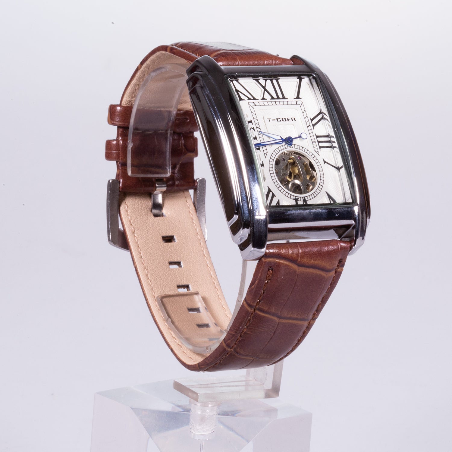Reloj de moda para mujer con correa de cuero 2 