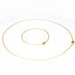 Conjunto de Aleación Bañado en Oro ( Collar +Pulsera )