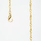 Conjunto de Aleación Bañado en Oro ( Collar +Pulsera )