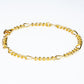 Conjunto de Aleación Bañado en Oro ( Collar +Pulsera )