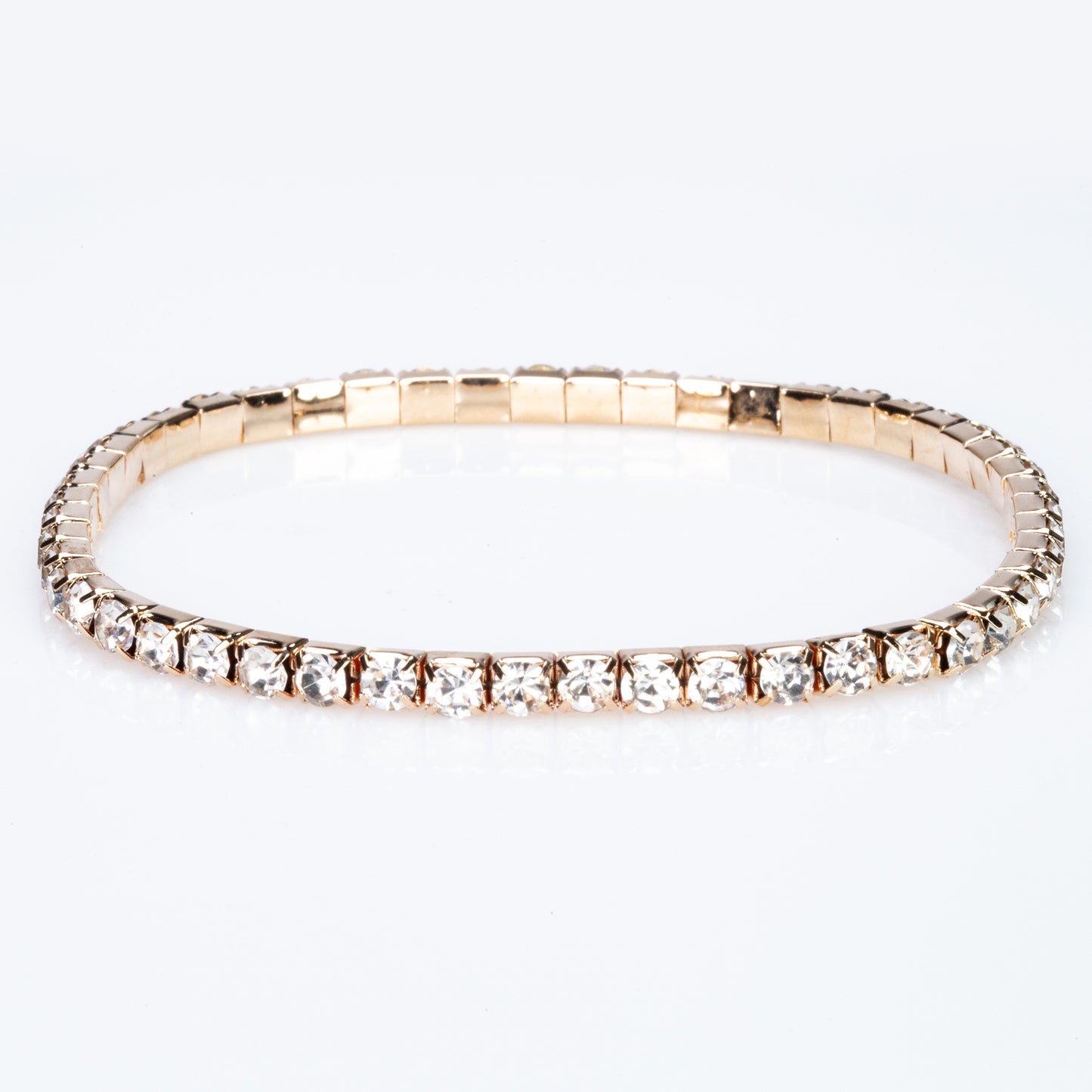 Conjunto de Aleación Bañado en Oro con Cristal Emporia® Blanco