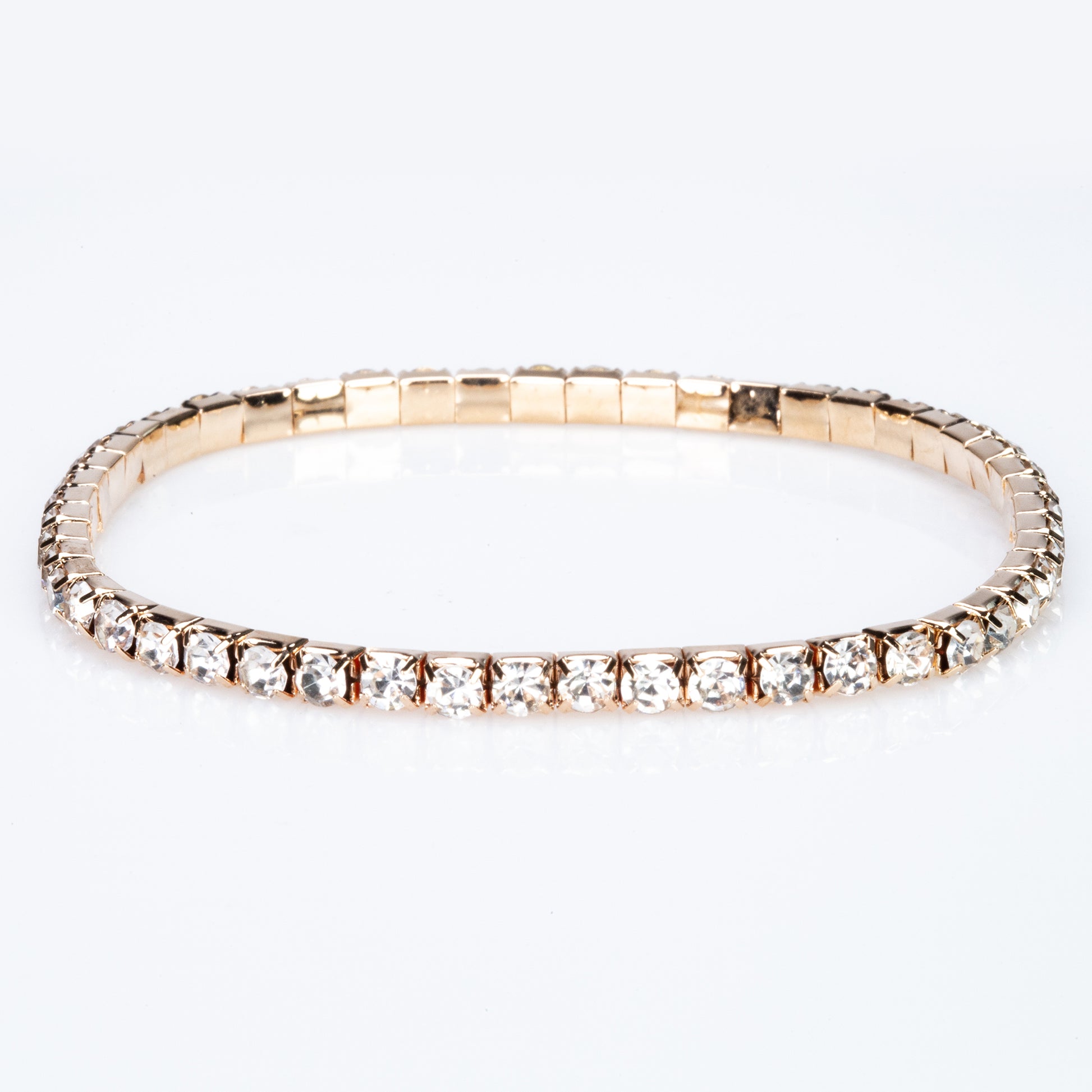 Conjunto de Aleación Bañado en Oro con Cristal Emporia® Blanco 11 