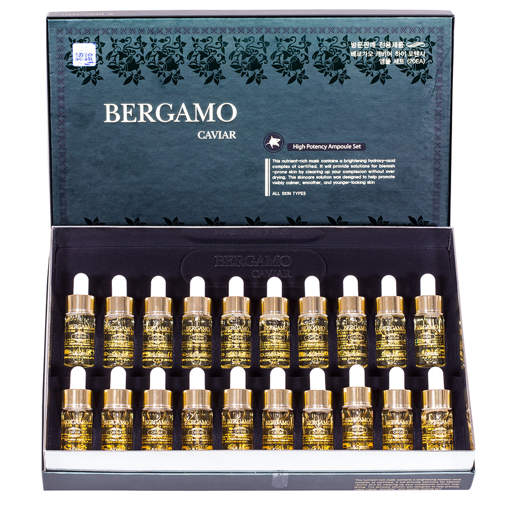 BERGAMO Ámpulas de caviar de alta potencia. Set de 20 piezas, 20 x 13 ml 2 
