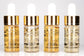 BERGAMO LUXORY GOLD Colágeno y Caviar Juego de 4 Ampollas, 13 ml x 4