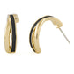 Conjunto de Aleación Bañado en Oro con Esmalte y Cristal Emporia® Blanco (Collar +Pendientes +Colgante )
