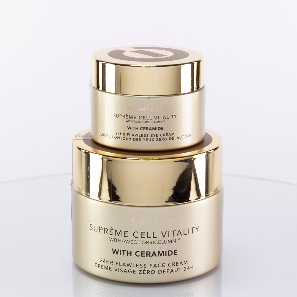 Elizabeth Grant "Supreme Cell Vitality" 24 horas perfecta crema de rostro y ojos con ceramida 8 