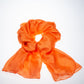 100% Lenço de Seda Viscose, 180 cm x 85 cm, Laranja