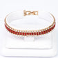 Reloj de Aleación Bañado en Oro con Cristal Emporia® Rojo (Collar +Pendientes +Pulsera +Colgante )