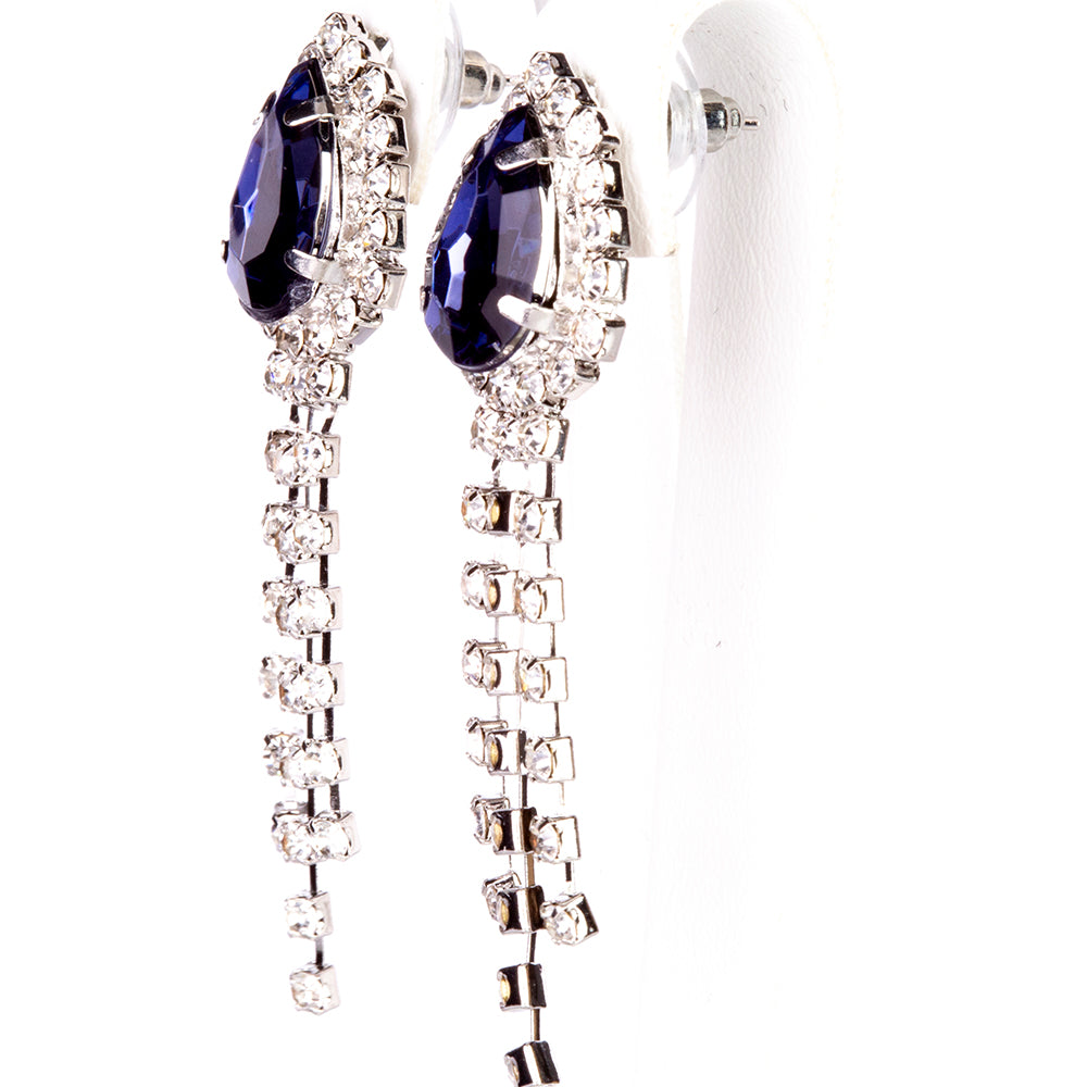 Reloj de Aleación Bañado en Oro con Cristal Emporia® Azul (Collar +Pendientes +Pulsera +Colgante ) 7 