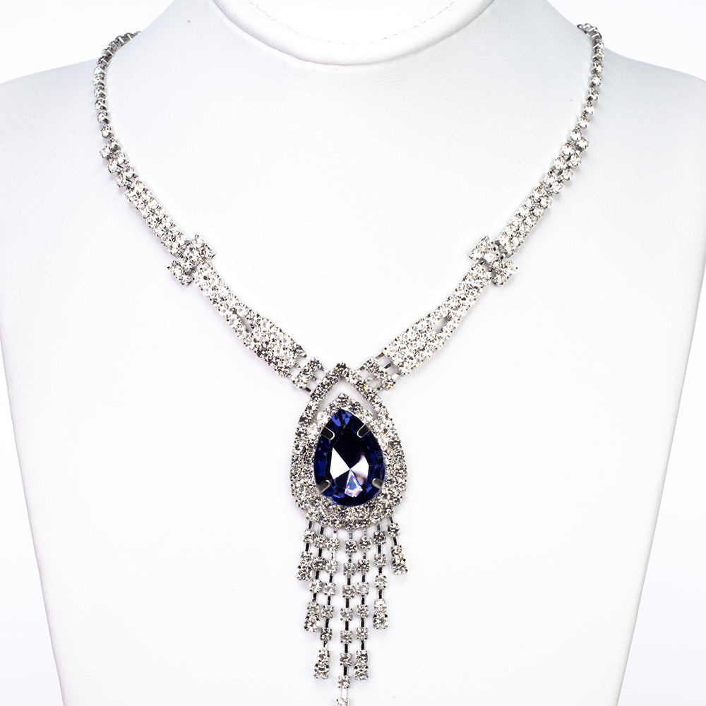 Reloj de Aleación Bañado en Oro con Cristal Emporia® Azul (Collar +Pendientes +Pulsera +Colgante ) 9 