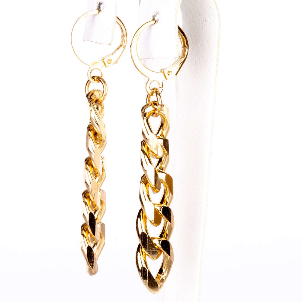 Reloj de Aleación Bañado en Oro con Cristal Emporia® Blanco (Collar +Pendientes +Pulsera +Colgante )