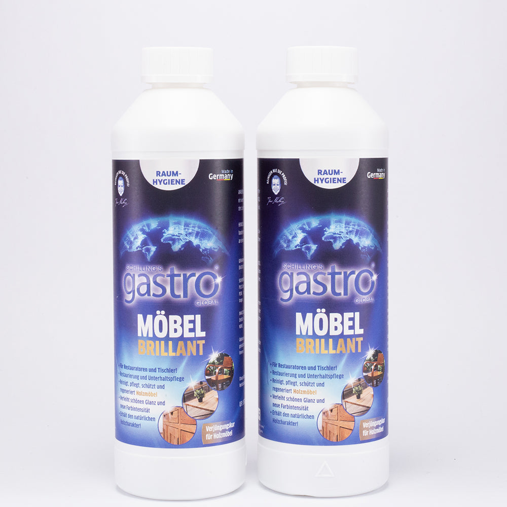 Gastro Furniture Doctor, 2x500ml + botella dispensadora vacía de REGALO 1 