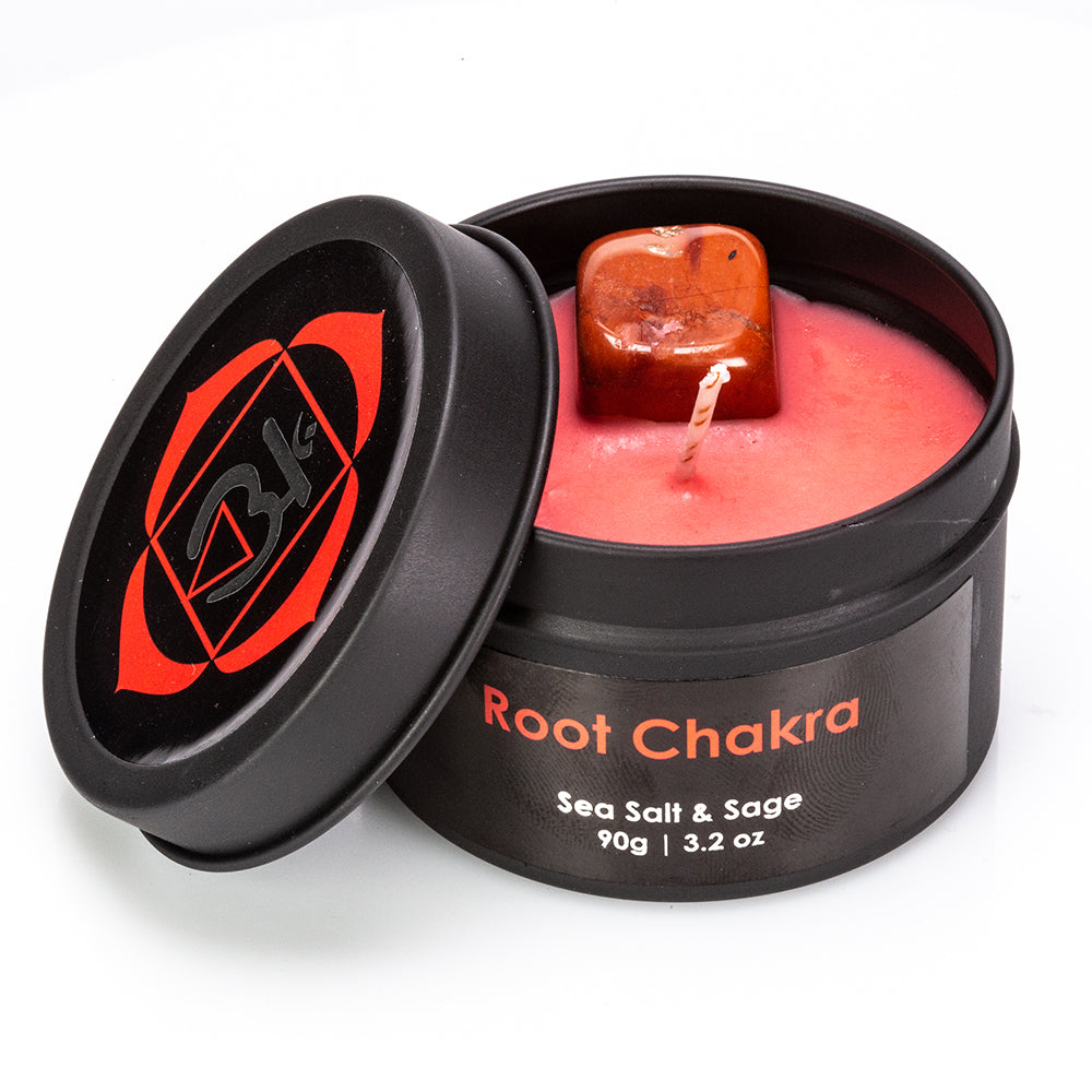 Juego de regalo Emporia de 9 piezas de 7 velas de cristal de chakra, colgante de chakra y pulsera de chakra con amatista, lapislázuli, citrino, aventurina verde, ojo de tigre, jaspe rojo y cuarzo transparente