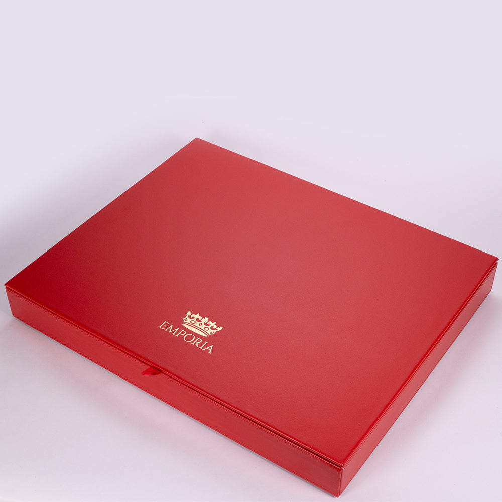 Emporia "Iconic Elizabeth Taylor Red Velvet" Joyero apilable de terciopelo con tapa, rojo 4 