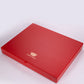 Emporia "Iconic Elizabeth Taylor Red Velvet" Joyero apilable de terciopelo con tapa, rojo