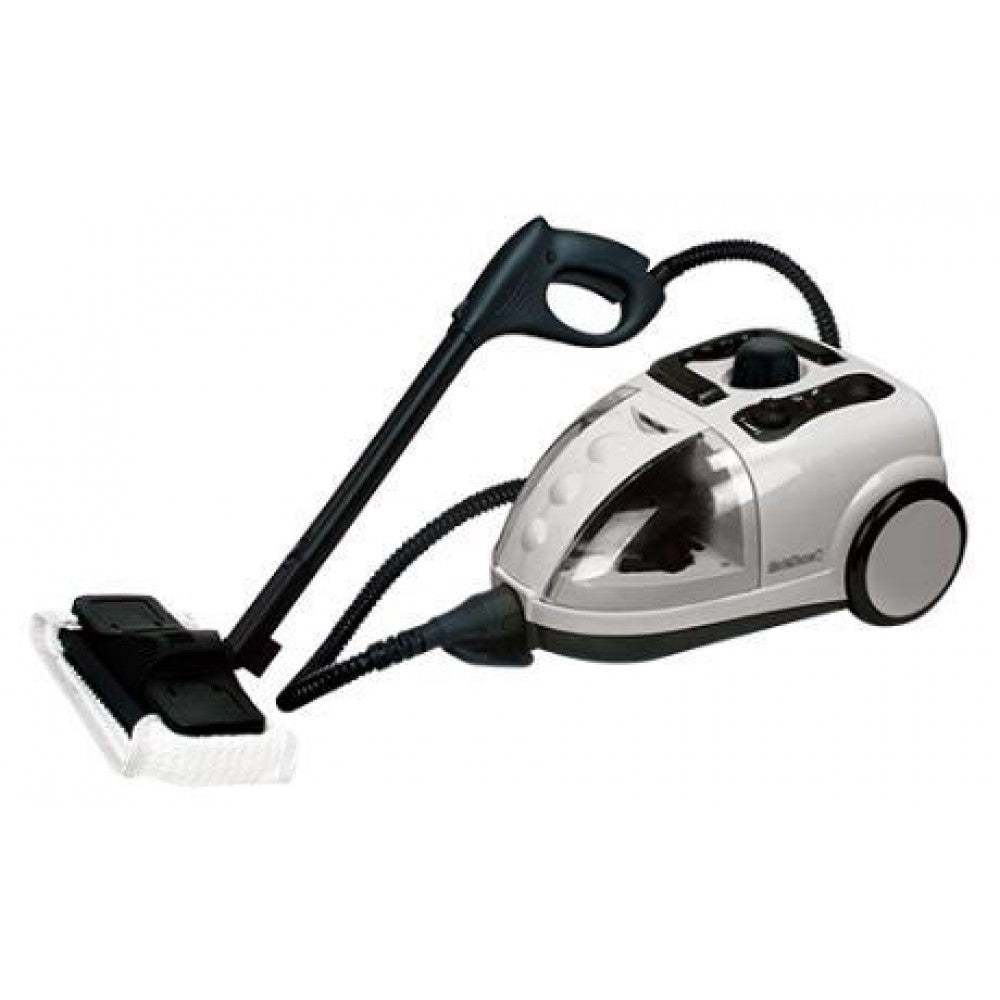 Homeimpex: Multifunctional steam cleaner with iron Specification:AC220-240V,1500W Maximum capacity:1900ml Suggest use:1500ml First heat:about 10 minutes Amount of steam:about 35g/min Working hours:about 38 minutes 1 